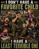 I Don't Have a Favorite Child. I Have a Least Terrible One. ā Veteran Dad Shirt Idea