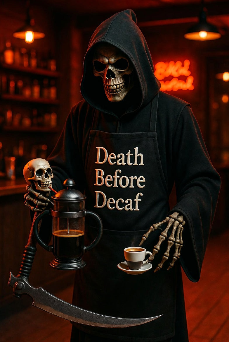 Death Before Decaf – The Only Coffee Shirt That Understands True Loyalty