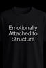 Emotionally Attached to Structure – Dark Veteran Humor Tee
