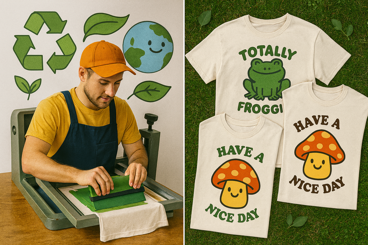 Person making random shirts.