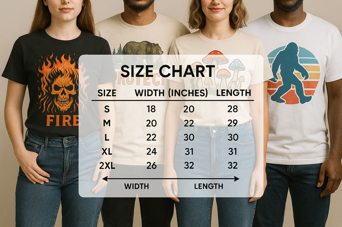 The Complete Guide to Sizing Custom T-Shirts: Never Order Wrong Again