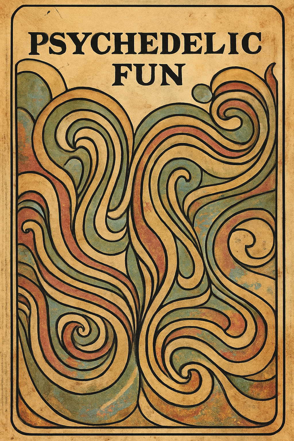 Psychedelic Fun: Swirling Colors & Groovy Patterns