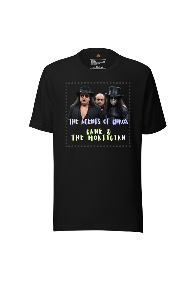 The Agents of Chaos, Cane & The Mortician - Unisex t-shirt