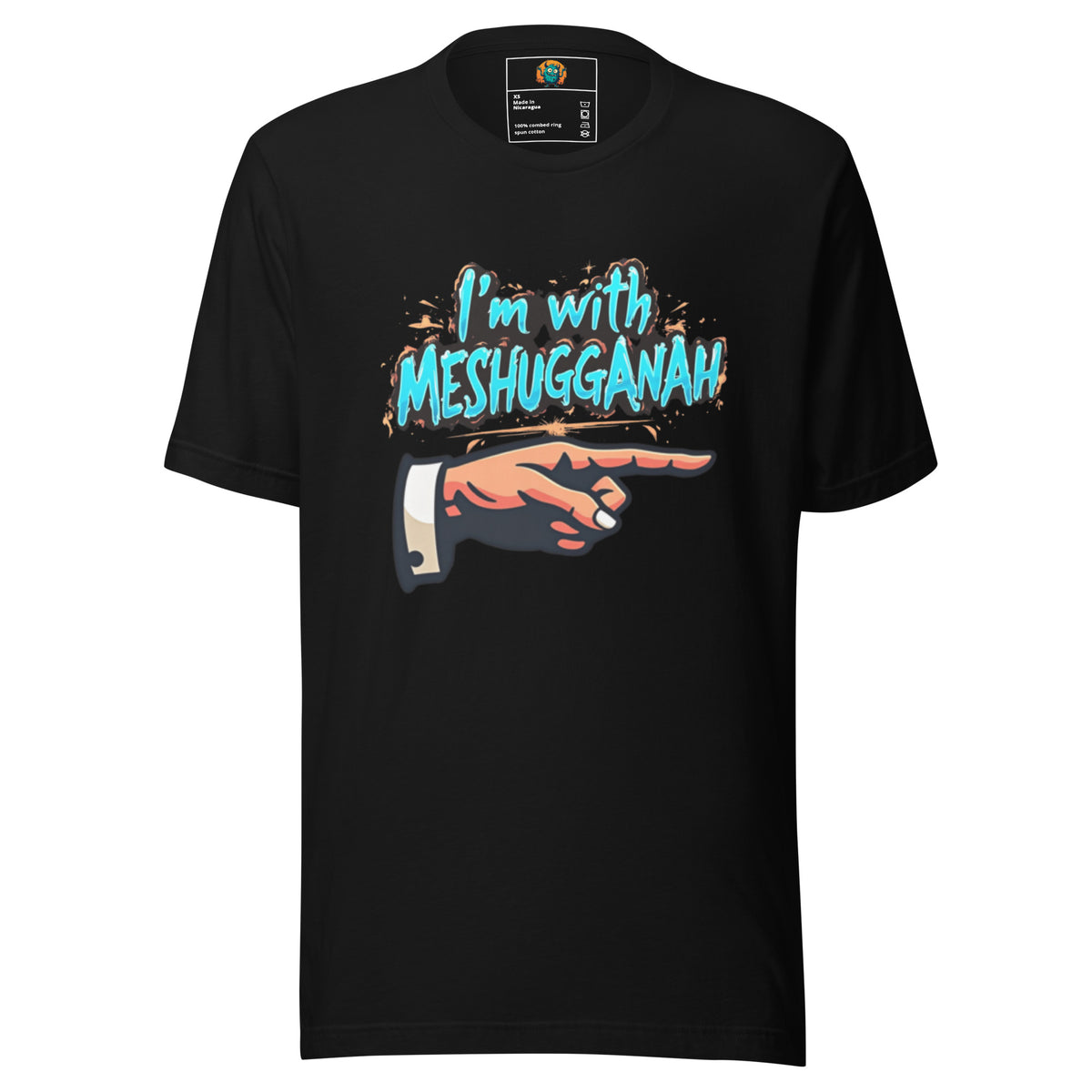 I'm with Meshugganah Left -Unisex t-shirt