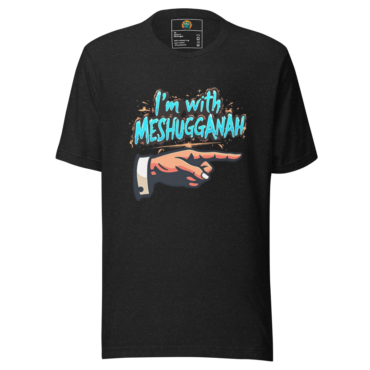 I'm with Meshugganah Left -Unisex t-shirt