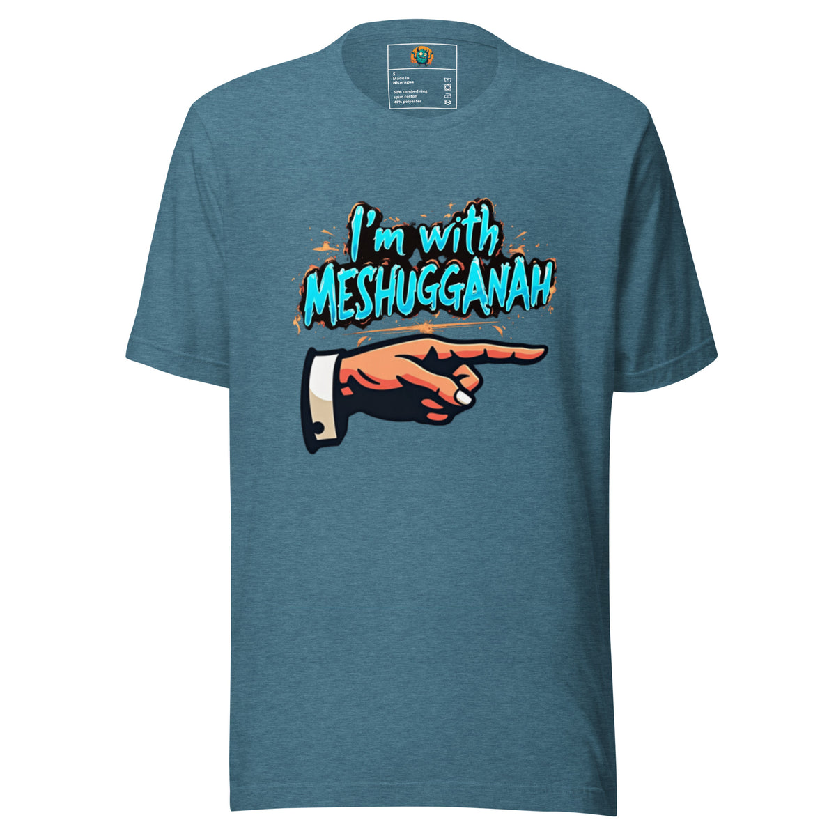 I'm with Meshugganah Left -Unisex t-shirt