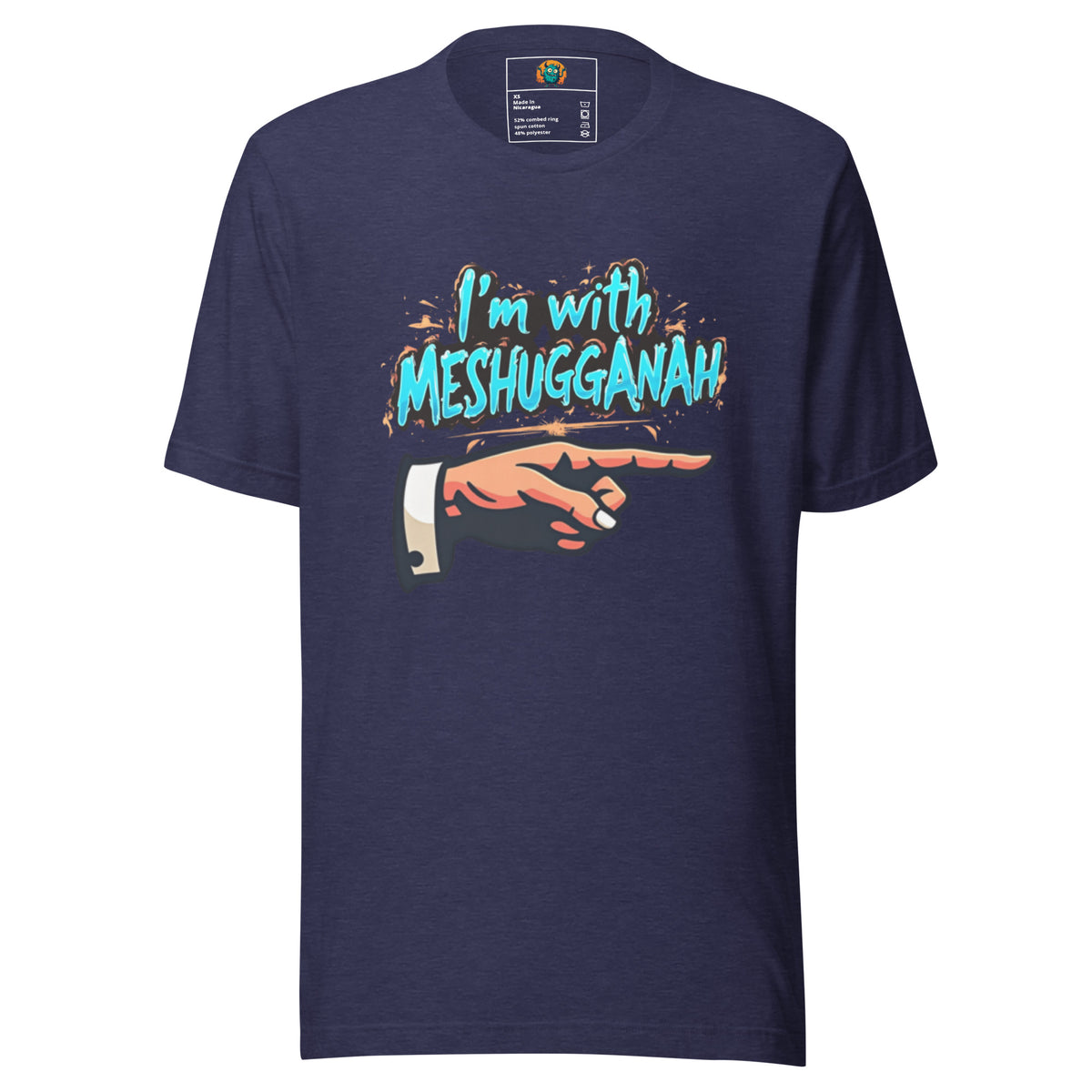 I'm with Meshugganah Left -Unisex t-shirt
