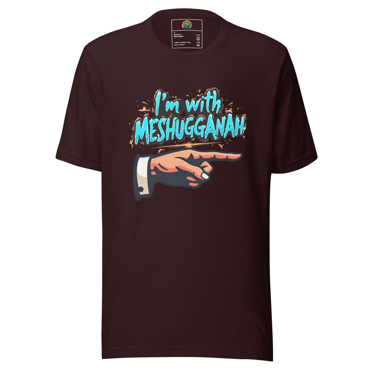 I'm with Meshugganah Left -Unisex t-shirt
