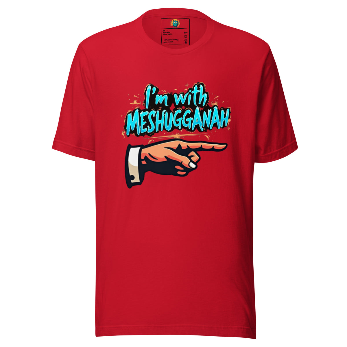 I'm with Meshugganah Left -Unisex t-shirt