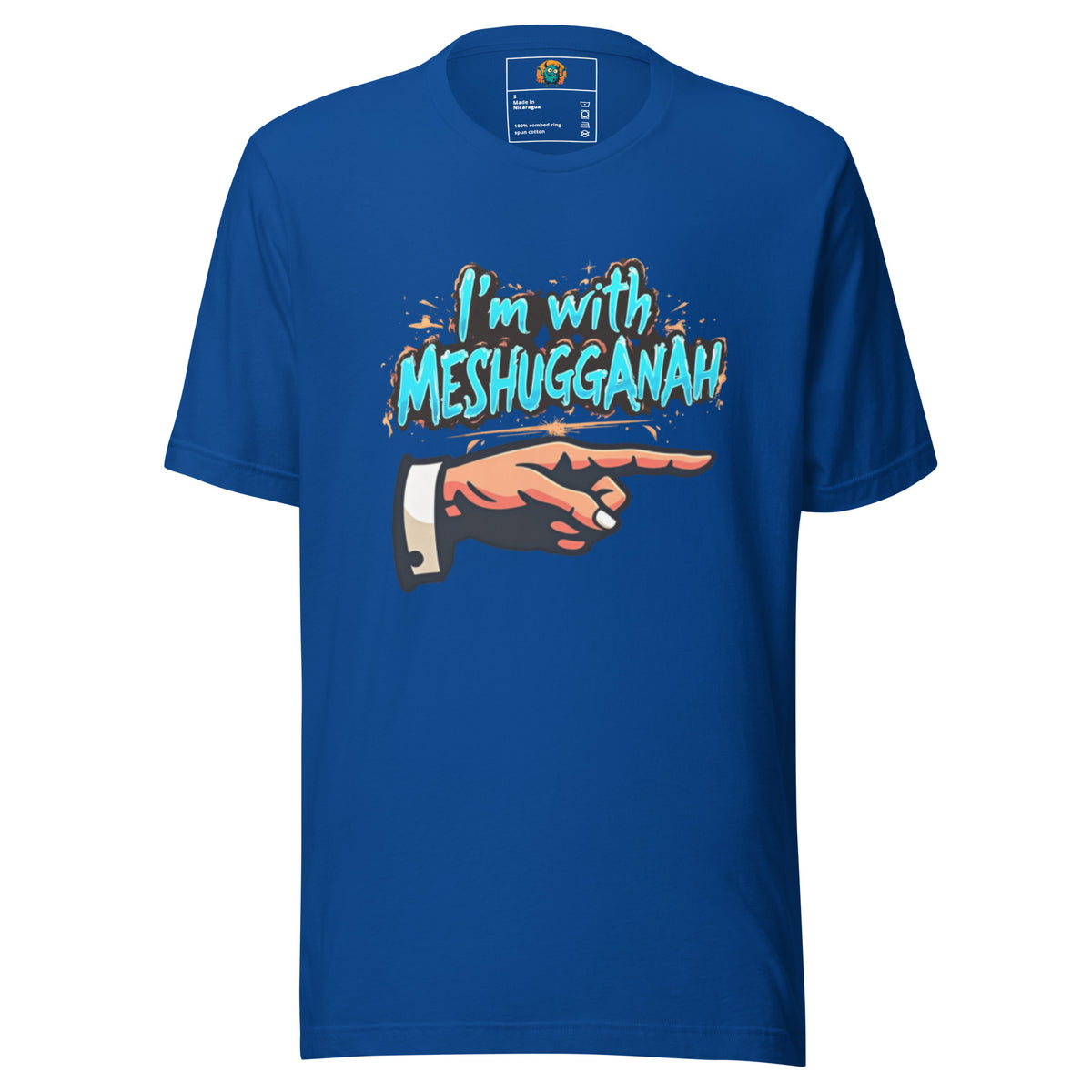 I'm with Meshugganah Left -Unisex t-shirt