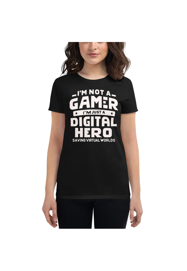 Digital Hero: The Virtual World Savior - Women's short sleeve t-shirt