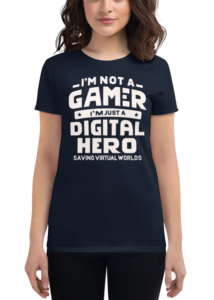 Digital Hero: The Virtual World Savior - Women's short sleeve t-shirt