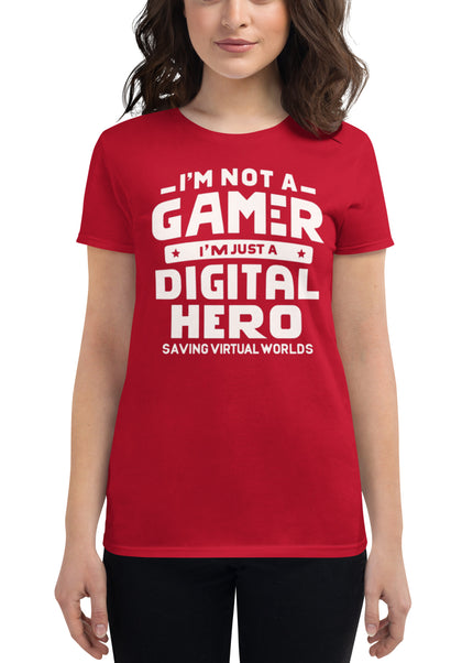 Digital Hero: The Virtual World Savior - Women's short sleeve t-shirt